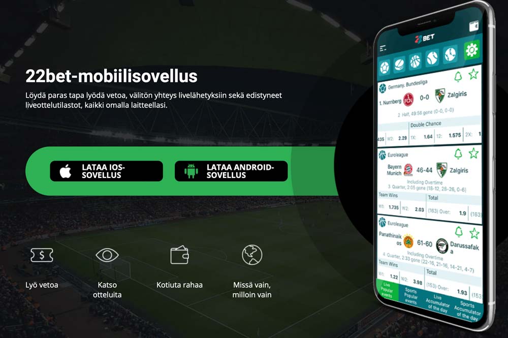 22bet mobil
